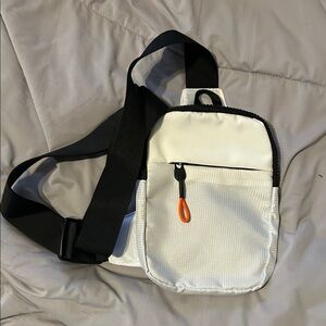 Chic Black and White Crossbody Bag